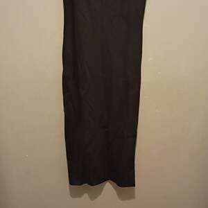 Kikiriki Black Sleeveless Scoop Neck Midi Bodycon Dress Size M